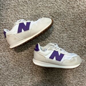 New Balance Kids' Sneakers in White and Purple